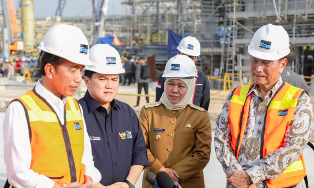 Presiden Tinjau Progres Pembangunan Smelter Freeport dan Groundbreaking Pabrik Foil Tembaga