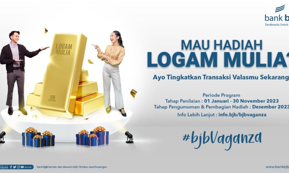 bjb Vaganza 2023, Transaksi Valuta Asing di bank bjb Raih Hadiah Logam Mulia