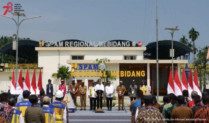 Diresmikan Presiden, SPAM Regional Mebidang Siap Suplai 88.000 Rumah Tangga