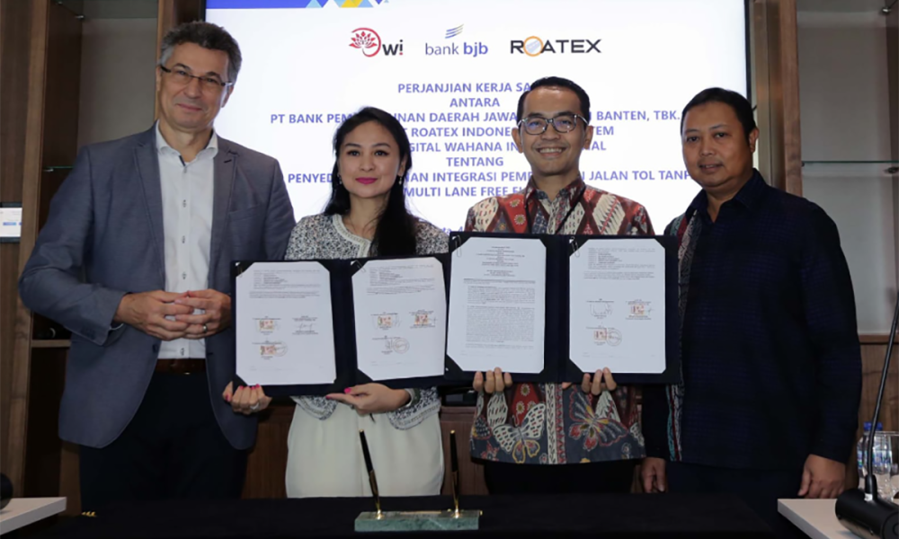 Dukung Pembayaran Jalan Tol Nir Sentuh, bank bjb Kolaborasi dengan Roatex dan Dwi