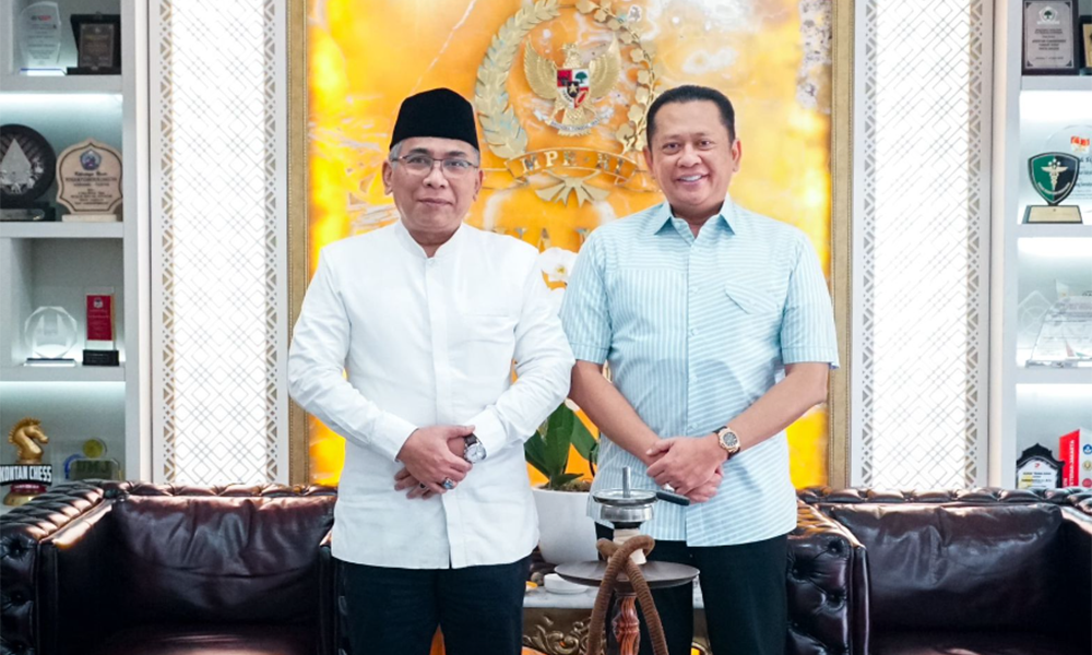 Bertemu Ketum PBNU Gus Yahya, Ketua MPR RI Bamsoet Tegaskan Dukungan bagi Kemerdekaan Palestina