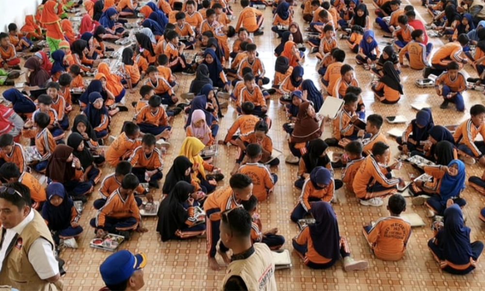 Gempita Uji Coba Makan Bergizi di Bengkulu