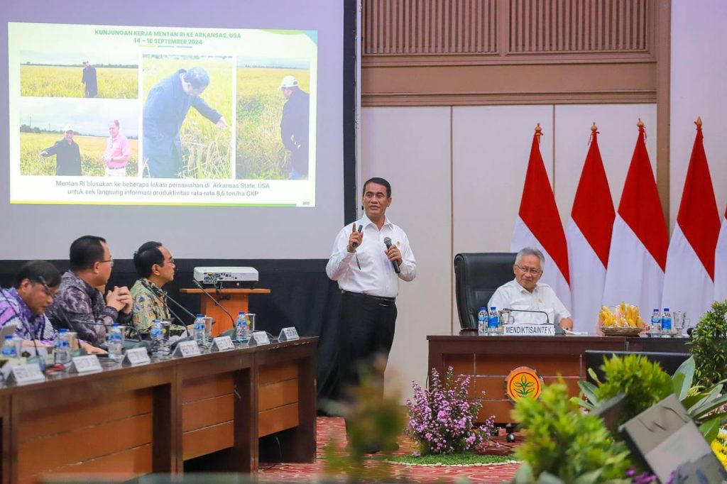 Kementan Gandeng Kemendikti Saintek untuk Swasembada Pangan