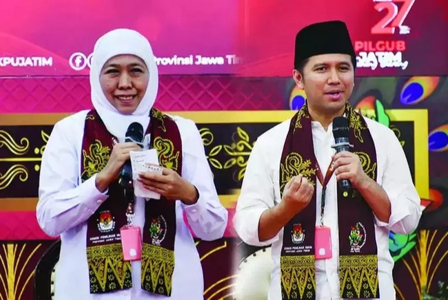 Kofifah – Emil Raih 59,33 Persen Hitung Cepat Poltracking Indonesia