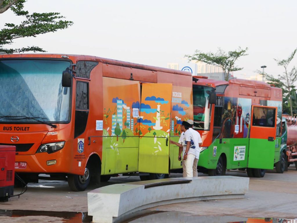 Dinas LH DKI Siagakan 12 Bus Toilet di Kawasan Sudirman-Thamrin