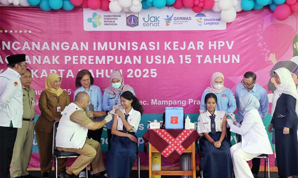 Dinkes DKI Canangkan Imunisasi Kejar HPV bagi Siswi SMP dan Sederajat