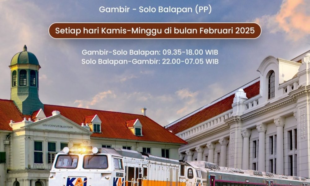 PT KAI Luncurkan KA Batavia Tujuan Gambir – Solo