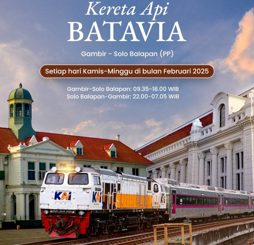 PT KAI Luncurkan KA Batavia Tujuan Gambir - Solo