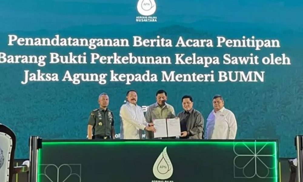 Kejagung Titipkan Lahan Sawit yang Disita Kepada Kementerian BUMN