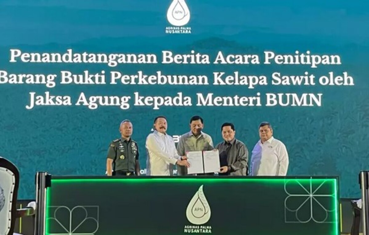 Kejagung Titipkan Lahan Sawit yang DISITA Kepada Kementerian BUMN