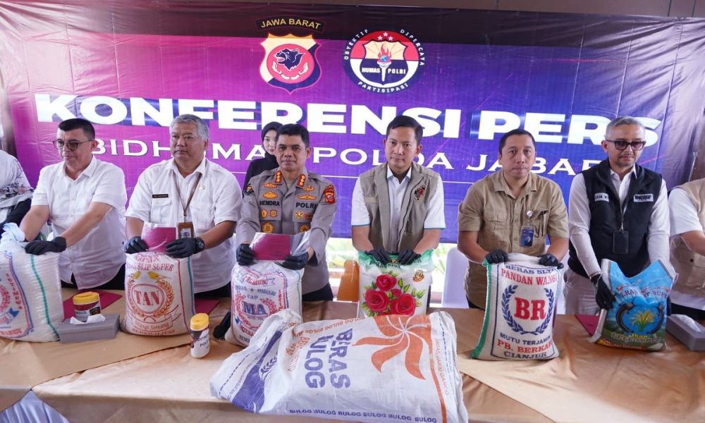 Polda Jabar Bongkar Praktik Beras Oplosan Beromset Miliaran