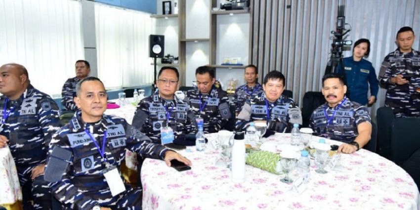 Perkuat Pertahanan Informasi, Kadispen Kodaeral IV Ikuti Rakernispen TNI AL 2026