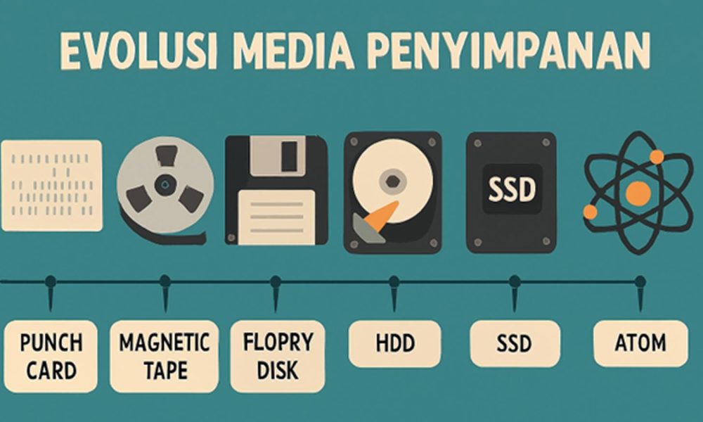 Dari Punch Card ke Atom: Perjalanan Panjang Media Penyimpanan Data