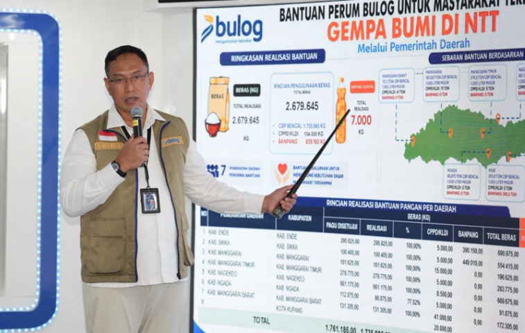 BULOG Gelontorkan Lebih 1,8 Juta Kilogram Beras untuk Korban Bencana NTT